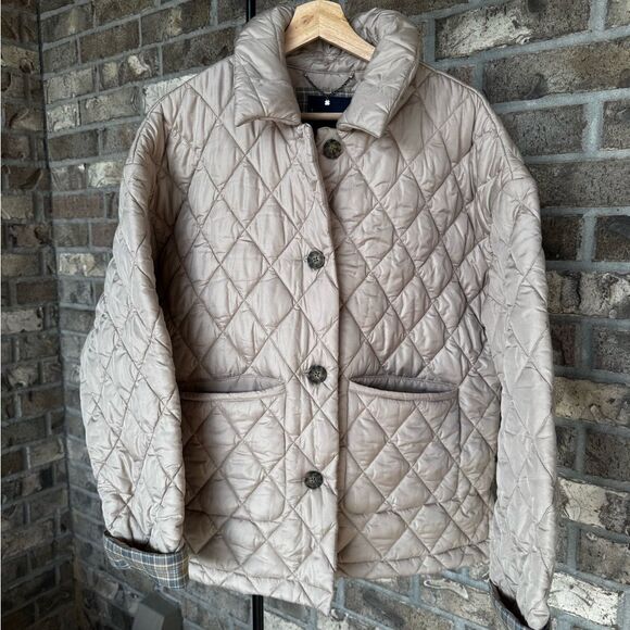 Lucky Brand Button Front Diamond Quilt Chore Jacket Size XL - Picture 7 of 14